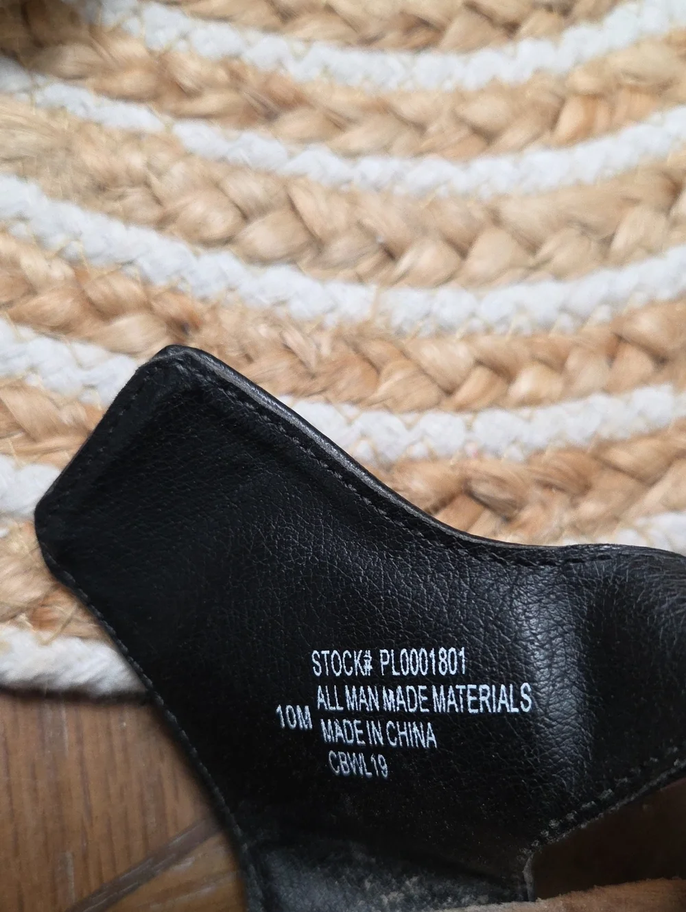 Vintage 7 Eight Black Double Buckle Comfort Wedge, Size 10
